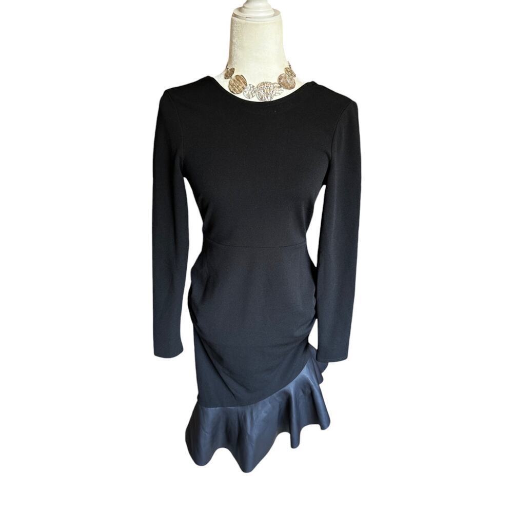 ASOS Asymmetrical Maternity Cocktai/Black Tie Party Dress Size 4 Black, NWT
